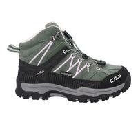 CMP - Kid's Rigel Mid Trekking Shoes Waterproof - Wanderschuhe, Gr. 37, grau/schwarz (GreenTea/SoftPink)