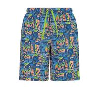CMP Kinder Badeshorts KID MEDIUM Badeshorts 33R9134-29YN 104 Dusty Blue-Ibiza-Limegreen