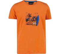 CMP Kinder Boys Jersey T-Shirt (Größe 128, orange)