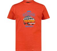 CMP Kinder Boys Print T-Shirt (Größe 110, orange)