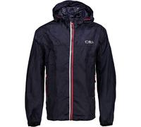 CMP Kinder Fix Hoodie Regenjacke (Größe 164, schwarz)