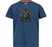 CMP Kinder Piquet T-Shirt (Größe 116, blau)