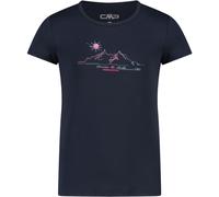 CMP Kinder Print T-Shirt (Größe 140, blau)
