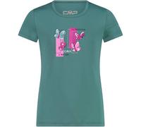CMP Kinder Print T-Shirt (Größe 140, tuerkis)