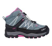 CMP Unisex Kinder Kids Rigel Mid Trekking Shoes Wp Trekking-Schuhe, Grün Fluo Lila Mineral Green Purple Fluo, 30 EU