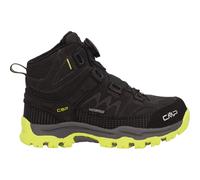 CMP Campagnolo Kinder Leder-Trekkingschuhe Kiruna Mid Fitgo Fleece WP Schwarz Größe 33