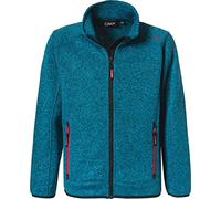 CMP Knit Tech Melange Fleece Jacke, Danube-Schwarz, 104
