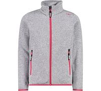 CMP, Knit Tech mélange fleece jacket, ARGENTO-FRAGOLA, 92
