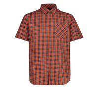 CMP - Full Button Shirt - Hemd, Gr. M 48, braun (Antracite/Orange/Vaniglia)