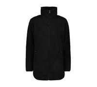 CMP Leisure Damen Langes Sweatshirt mit Reißverschluss aus Teddyfell 35P4236, Schwarz, XL