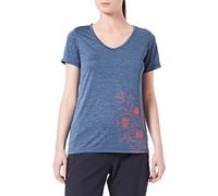 CMP, Light Melange t-Shirt with floral Pattern, Blue Mel.-Corallo, D34