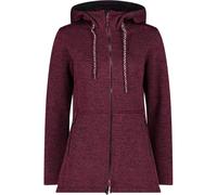 CMP Long Jacket Fix Hood Damen Kapuzensweater, rot D40