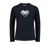 CMP Mädchen Langarmshirt Kid G T-Shirt 33N2245-49UU 128 Nero Mel.