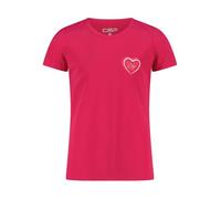 CMP Mädchen T-Shirt aus Piqué mit Herz Motiv Print Gr. 140