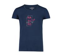 CMP Mädchen T-Shirt KID G T-SHIRT 31T8395-28MR 110 Blue-Bianco