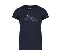 CMP - Girl's Stretch T-Shirt - T-Shirt, Gr. 104, blau (BlackBlue)