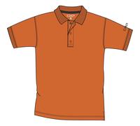 CMP Campagnolo Polo C451 Herren Orange aus Pique mit Dry-Function leicht atmungsaktiv Größe 52