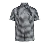 CMP Herren Kurzarmhemd MAN SHIRT 33S5857-08YN 46 Cemento-Antracite-Bianco