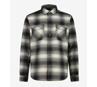 CMP MAN SHIRT Herren Hemd Langarm Freizeithemd olive/nero/bianco grau Größe 52 - 8058949988226