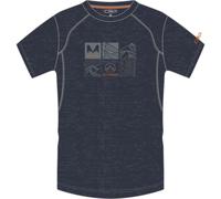 CMP Herren Melange Print T-Shirt (Größe S, blau)