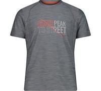 CMP Herren Melange Print T-Shirt (Größe 4XL, grau)
