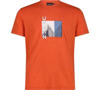 CMP Herren Cotton Print T-Shirt (Größe XXL, orange)
