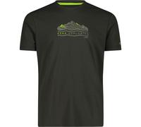 CMP Herren Print Funktions T-Shirt (Größe M, schwarz)