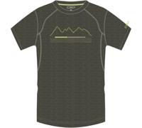 CMP Herren Melange Print T-Shirt (Größe M, schwarz)