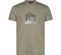 CMP Herren Cotton Print T-Shirt (Größe XL, oliv)
