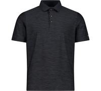 CMP Stretch Poloshirt dunkelgrau/meliert - 4XL