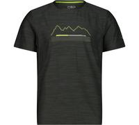CMP Herren Melange Print T-Shirt (Größe 5XL, schwarz)