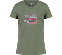 CMP Piquet Kinder T-Shirts oliv Größe 140 Lifestyle Atmungsaktiv