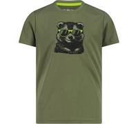 CMP Piquet Kinder T-Shirts oliv Größe 176 Lifestyle Atmungsaktiv