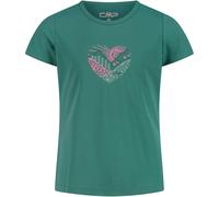 CMP Piquet Kinder T-Shirts tuerkis Größe 116 Lifestyle Atmungsaktiv