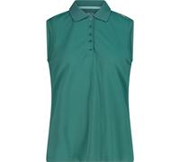 CMP Polo Sleeveless Damen Poloshirt, grün 42