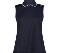 CMP - Women's Polo Sleeveless - Polo-Shirt, Gr. L 42, blau (BlackBlue)
