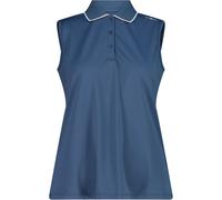 CMP - Women's Polo Sleeveless - Polo-Shirt, Gr. XXS 34, blau (Space)