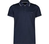CMP - Polo Polyester - Polo-Shirt, Gr. S 46, blau (BlackBlue/Cemento)