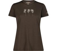 CMP Print Damen T-Shirts braun Größe 3XL Trekking Hautfreundlich