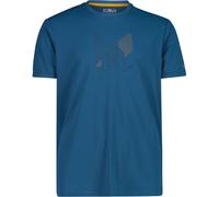 CMP Print Funktions Herren T-Shirts blau Größe S Trekking Geruchsneutralisierend