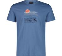 CMP Print Herren T-Shirts blau Größe XL Lifestyle Hautfreundlich