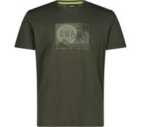 CMP Print Herren T-Shirts oliv Größe XXL Lifestyle Hautfreundlich