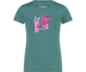 CMP Print Kinder T-Shirts tuerkis Größe 116 Trekking Elastisch