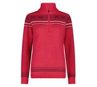 CMP Knitted Damen Pullover mit Wolle und Half Zip Reißverschluss Carminio 40