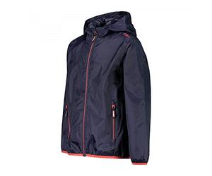 CMP - Reißfeste Kinder-Regenjacke mit fester Kapuze, Marineroter Kuss, 164