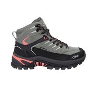 CMP - Women's Rigel 2.0 Mid Trekking Shoes WP - Wanderschuhe, Gr. 43, schwarz/grau (Avocado/Coral)