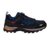 CMP - Rigel Low Fitgo Trekking Shoes WP 3Q13587 - Multisportschuhe, Gr. 41, schwarz/blau (B.Blue/FlashOrange)