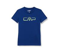 CMP, Short Sleeve Piquet T-Shirt with Logo, Bluish, 98