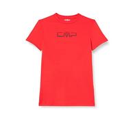 CMP, Short Sleeve Piquet T-Shirt with Logo, FIRE, 116