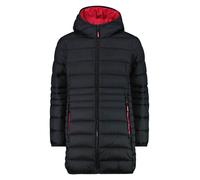 CMP - Girl's Down Coat Fix Hood Taffeta - Mantel, Gr. 176, schwarz (Antracite)